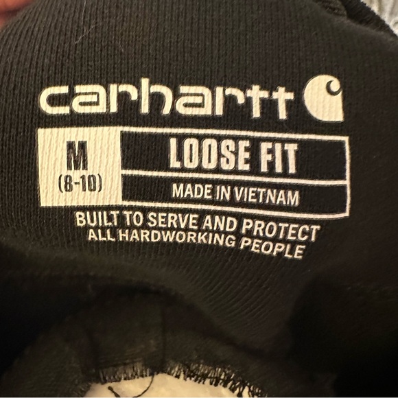 Carhartt Ladies Med Black Loose Fit Sweatshirt - Picture 2 of 9